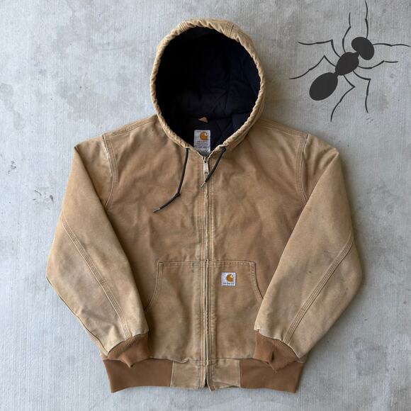 Carhartt Other - Carhartt WOMENS WJ130 BRN brown hooded work wear jacket